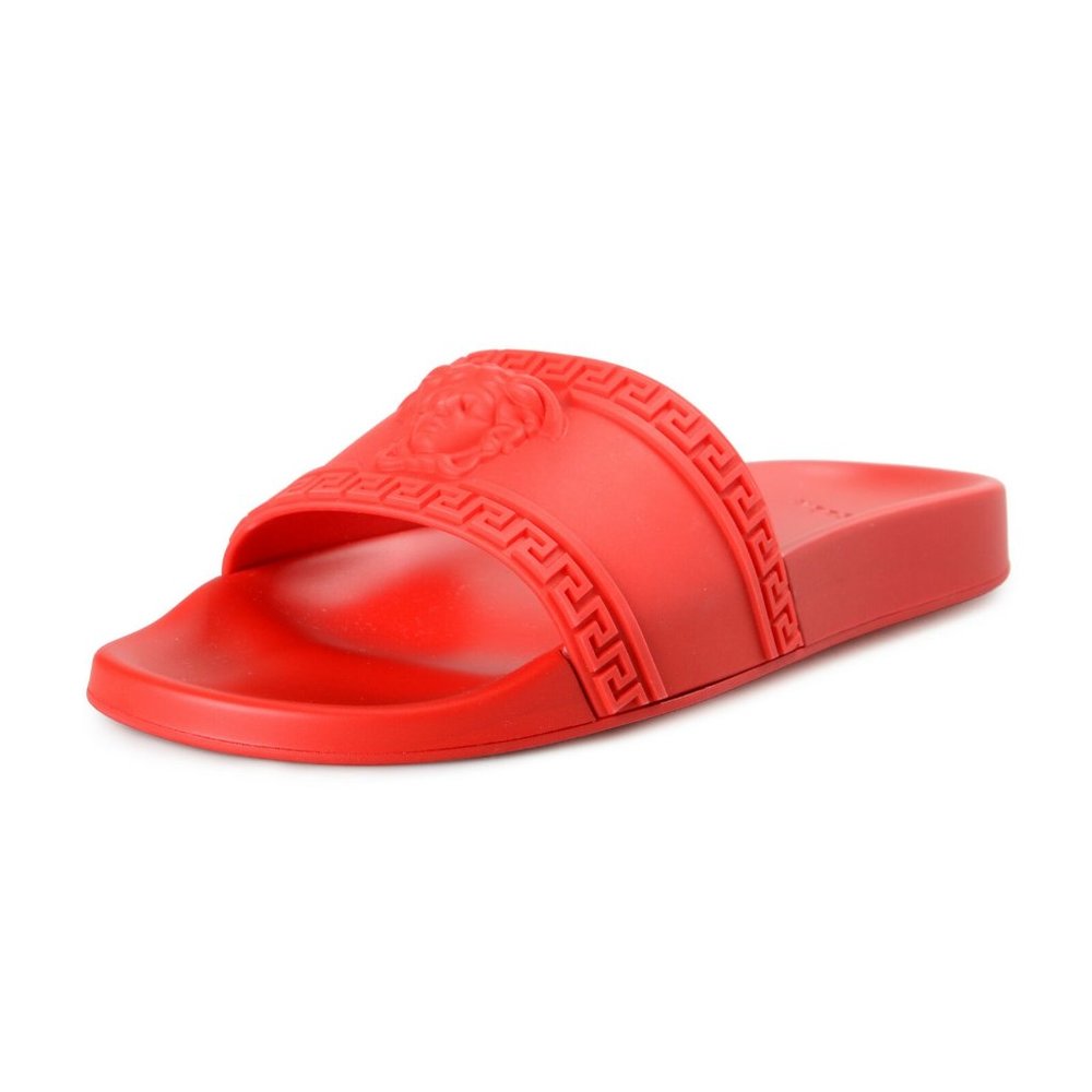 Versace Men's Medusa Head Rubber Flip Flops Shoes